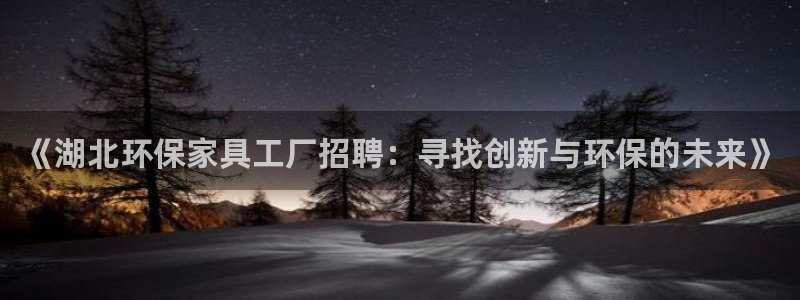 沐鸣2平台手机：《湖北环保家具工厂招聘：寻找创新与环保的未来